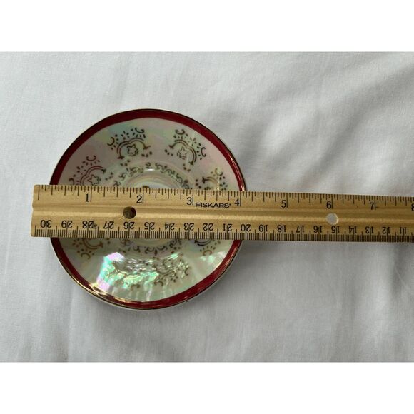 Vintage China Tea Set & Sugar Bowl, Set for Six, Gold Trim, Cups, Saucers - Picture 6 of 12